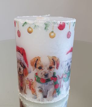 Christmas Candle nicely decorated with decoupage - Christmas motives&nbsp;
Burning up to 40 hours
Unique Gift, Perfect idea for a gift or even to keep for yourself 3D effect, luxury decorated
These candle will be perfect for decorating
Made with love by Mariyas Creations &nbsp;