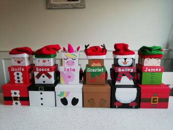 Personalised Christmas Stacking Gift Boxes&nbsp;