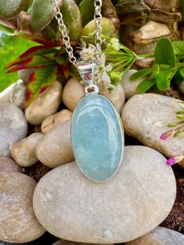 This beautiful Aquamarine set in Silver Necklace is handmade and perfect for a special birthday gift. It is made with sterling silver and has a great price. It is a stunning piece of jewelry that will bring joy and happiness for many years to come. It is the perfect way to show your love and appreciation.