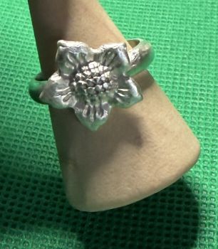 All of our silver rings are made with 100% recycled silver. We even recycle our own scrap silver when we can!&nbsp;