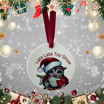 Toy Show Hanging Christmas Decoration
8cm acrylic Toy Show bauble
