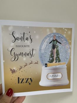 🎄 The Perfect Christmas Card for All Gymnasts! 🎄Celebrate the season with our Gymnast Christmas Snow Globe — a magical card featuring your gymnast inside a festive, glittering snow globe. It’s the perfect keepsake for any gymnast to treasure — frame it and enjoy it year after year!
Ideal for grandchildren, nieces, nephews, godchildren, sons, and daughters who love gymnastics.✨ Don’t miss out — order yours today and make their Christmas sparkle!