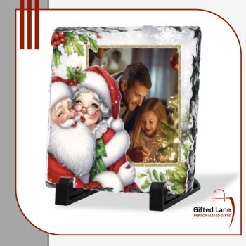 Personalised Christmas Themed Photo slates is a personalised gift and a keepsake of a special day. They can be personalised with a themed Christmas Frame around a picture and with text on them if you wish. Another special personalised gift from Gifted Lane and would make an ideal present for someone special or a Christmas Themed Decoration to any home this Christmas.