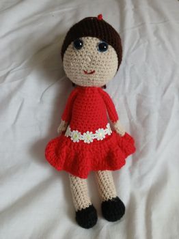 Crochet doll.