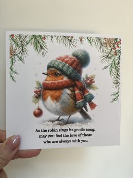 🕊️ The Christmas Robin Card ❤️
The Christmas Robin is a heartfelt card featuring a beautiful, touching poem — perfect for letting someone know you’re thinking of them and their loved one this Christmas.
The robin, often seen as a gentle symbol of remembrance, brings comfort and peace to those who have lost someone dear. This thoughtful card offers warmth, hope, and connection during a difficult time of year.
A simple yet meaningful way to say, “I’m thinking of you.”
Make it a Trinket Christmas. ✨