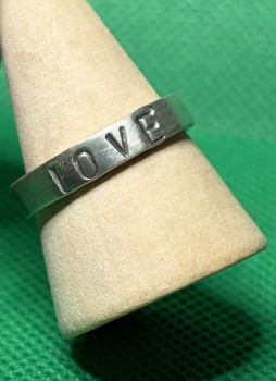 All of our silver rings are made with 100% recycled silver. We even recycle our own scrap silver when we can! 