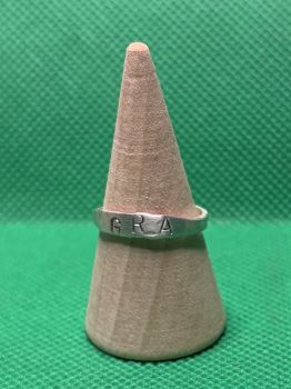 All of our silver rings are made with 100% recycled silver. We even recycle our own scrap silver when we can! 
