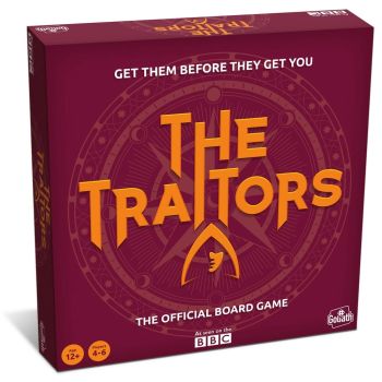 
Experience The Traitors Board Game with family and friends! Inspired by your favourite elements of the hit TV show, Faithfuls and Traitor alike must go on missions to earn gold for the prize fund. The Traitor will play to earn the right to murder at night, and all the Faithfuls must try and banish at the Round Table.

&nbsp;