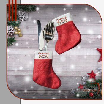 Make your Christmas table more festive and unique with Personalised Christmas Stocking Cutlery Sets. These stockings can be personalised at the top with a small amount of text like family name or guests name and a picture or image. Another special personalised gift from Gifted Lane and would make an ideal present for someone special this Christmas. Check out our store today and see, like, comment and review on our full range of personalised gifts from Gifted Lane. Remember a personalised gift from Gifted Lane is always a special gift