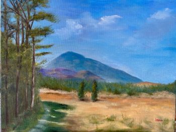 Muckish Mountain Oil Painting: Original Irish Landscape Art (14”x18”)