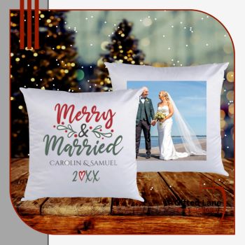 Mark a couple First Christmas with a Personalised Christmas Cushion from Gifted Lane. These Cushions are white in colour and are available in either a square shape cushion or heart shaped cushion and can be personalised with any picture or name or text on them on both sides of the cushion. Another special personalised gift from Gifted Lane and would make an ideal present for someone special this Christmas.