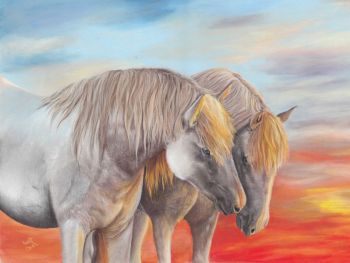 Features: Original Handmade Artwork | Soft Pastel Pencil Equine Portrait | Commission work 
Details and Dimensions:
Measures: Artwork on A3 Pastemat Paper, with frame Height 53.5cm x Width 43.5cm x Depth 2.2cm
Frame with glass and mat : Off white - attached hanging mount at the back
Medium: Pastelmat Paper, Artist Grade Soft Pastel Pencils 
Display: Horizontal/Landscape
Use: Interior decoration only
Signed and dated at the back by author