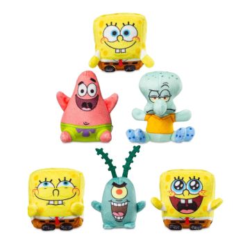 Discover which SpongeBob character you&rsquo;ll get!
Each blind Micro Teenies plush features:

SpongeBob
Patrick
Squidward
or Plankton

Collect them all!