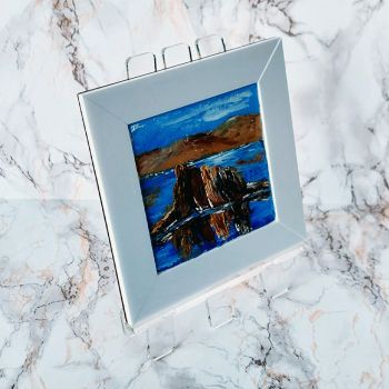 Ancient Oak Reenroe miniature, 4" x 4" (102mm x 102mm), Palette knife Oil on Canvas panel.