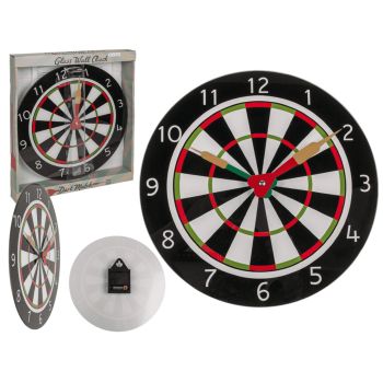 
Add a playful twist to your d&eacute;cor with this Dartboard Clock! Featuring dart-shaped hands and a realistic dartboard design, it&rsquo;s the perfect gift for dart lovers.
