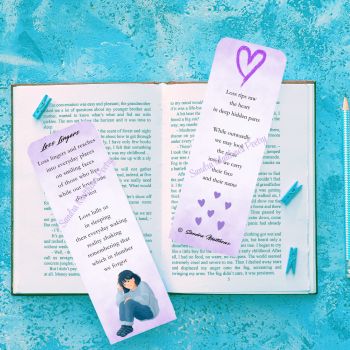 Loss Lingers. Poetry Bookmarks with tassle.&nbsp; Bereavement gift. 6" x 2" 400 gsm.
Comforting gift. 6" x 2" 400 gsm.&nbsp;&nbsp;
Tassle colours may vary.
Original verse from Irish poet, Sandra Matthews.