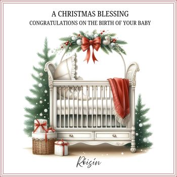 🎄✨&nbsp;A Christmas Blessing &ndash; Newborn Baby Card
Celebrate the magic of your little one&rsquo;s first Christmas with&nbsp;&ldquo;A Christmas Blessing&rdquo;, a keepsake card designed to treasure for years to come.
This enchanting 6x6" card is printed on&nbsp;luxurious linen-textured cardstock, featuring a serene&nbsp;crib scene surrounded by glittering Christmas trees, symbolising warmth, peace, and love. Nestled inside the crib is a&nbsp;personalised blanket bearing your baby&rsquo;s name, creating a truly unique and heartfelt touch.
Finished with delicate&nbsp;glitter accents&nbsp;that catch the light like fresh snowfall, this card captures the wonder of the season and the joy of welcoming a new life at Christmas. Perfect for framing or keeping as a cherished memento of your baby&rsquo;s very first festive season.
Handcrafted with love &mdash; a timeless way to celebrate your Christmas blessing.