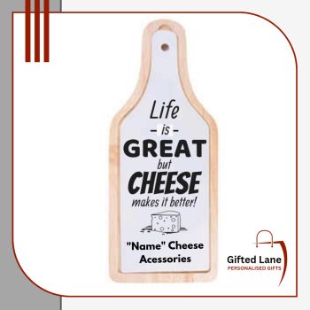 Personalised Wine and Cheese Kit is a very popular gift for any a keepsake for a special day or occasion or for any cheese or wine lover. It comes in a handmade wooden box with wine and cheese accessories and a glass lid which can be personalised with any picture and text. Another special personalised gift from Gifted Lane. Remember a personalised gift from Gifted Lane is always a special gift