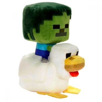 Bring your favourite Minecraft moments to life with the Minecraft 20cm Chicken Jockey Plush. A soft, huggable collectable made from premium fabrics and designed with the game&rsquo;s iconic pixelated style.