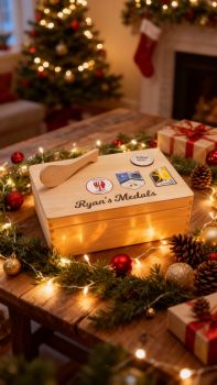 WW Memorial Box
The dimensions of the box are 29cm x 18cm x 13cm a very generous size.&nbsp;
The box is finished with a non toxic wax
&nbsp;