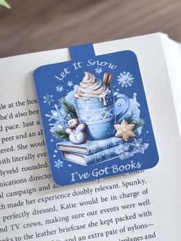 Bring a touch of winter charm to your reads with this handmade magnetic bookmark.