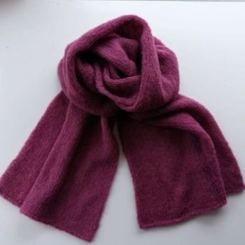 Alpaca Wool Silk Scarves Ireland |Heather
Our finest alpaca wool and silk scarves Ireland collection is handknitted from an exclusive blend of alpaca Wool ( highest quality) and Silk yarn.(77% Alpaca &ndash; 23% Mulberry Silk).
Seriously soft and luxurious, you can wrap yourself up inside like in a cocoon.
This limited-edition collection offers a selection of timeless colours, reflecting the changing shades of the seasons &ndash; with pinks, heathers, rustics, greys, and greens.
A perfect gift for him or her -Beautiful with both formal and casual looks, this scarf elevates any outfit with a touch of quiet luxury &ndash; a timeless investment piece.
Colour:&nbsp; Heather

Treasured for its unmatched softness, breathability and warmth.
Each scarf is handknitted with love -a unique piece
Feels exquisite against the skin
Generous Size -One size fits all (170 x 35cm.)
Perfect for chilly mornings or elegant evenings
Beautifully gift wrapped and ready for giving- from my studio in Dublin Ireland

&nbsp;