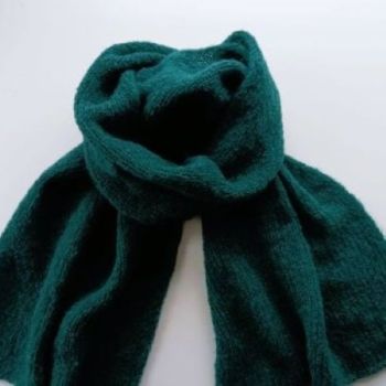 
Our Alpaca wool and silk scarves are handcrafted from two of the most luxurious natural fibres in the world &ndash; (80% Alpaca | 20% Silk).
Feather light and superbly soft and warm, this scarf is the perfect finishing touch to any coat or jacket.
This limited-edition collection offers a selection of timeless colours, inspired by the changing shades of the Irish Atlantic Way.
A timeless, elegant wardrobe essential, it makes the perfect luxury gift for any occasion.
Colour: Green

Feels exquisite against the skin
Size: Generous size 170 x 35 cm
Beautifully gift wrapped with ribbon, from my studio in Dublin, Ireland
Oeko-Tex certified and ethically sourced
Care: Hand wash in warm water using a mild detergent. Lay on a flat surface to dry.

&nbsp;