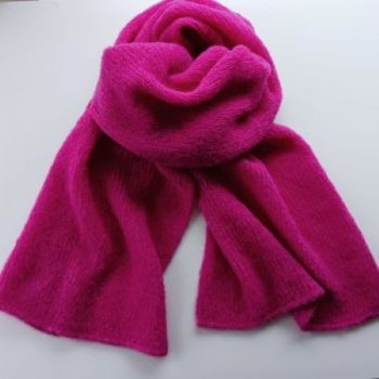 
Alpaca Wool &amp; Silk Scarves Ireland | Pink
Pink, our finest &nbsp;wool and silk scarves Ireland collection is hand knitted from an exclusive blend of alpaca Wool ( highest quality) and Silk yarn.(77% Alpaca &ndash; 23% Mulberry Silk).
Seriously soft and luxurious, you can wrap yourself up inside like in a cocoon.
This limited-edition collection offers a selection of timeless colours, reflecting the changing shades of the seasons &ndash; with pinks, heathers, rustics, greys, and greens.
A perfect gift for him or her -Beautiful with both formal and casual looks, this scarf elevates any outfit with a touch of quiet luxury &ndash; a timeless investment piece.
Colour:Pink

Treasured for its unmatched softness, breathability and warmth.
Each scarf is hand knitted with love -a unique piece
Feels exquisite against the skin
Generous Size -One size fits all (170cm x 35cm.)
Perfect for chilly mornings or elegant evenings
Beautifully gift wrapped and ready for giving- from my studio in Dublin Ireland

&nbsp;
