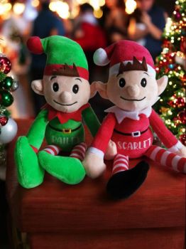 Personalised Mini Elf Teddy
* Elf Teddy
*18cm x 10cm
*In Red or Green
*Personalised with any Name
***Please Note This is not a Toy and is purely for decoration purposes, it should never be given to a Baby to play or anyone under 3 years of age, due to small parts and choking risk