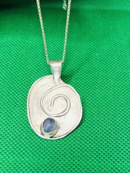 We create with recycled silver or silver clay. We use copper clay of copper that has been recycled into wire or sheet metal. Any coins that we use have been circulated but are in good condition. We use different materials, but all are recycled.&nbsp;