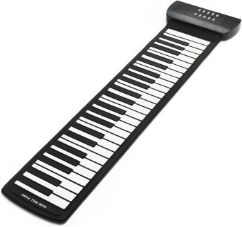 A portable 61-key roll-up piano with 5 octaves, 16 tones, demo modes, USB-C or battery power, built-in speaker and headphone jack&mdash;perfect for beginners and musicians on the go.
&nbsp;