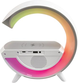 A modern RGB alarm clock with Bluetooth speaker, wireless charging, FM radio, TF input and Aux-In. Stylish, portable and perfect for any bedroom or workspace.
&nbsp;