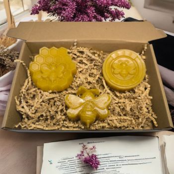 Golden Honeycomb Glow! 🐝 Bitter Orange &amp; Cedarwood Artisan Soap Set