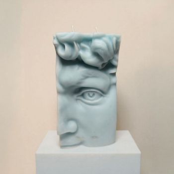 Classical Art. Modern Light. 🏛️ Sculptural candles inspired by Michelangelo&rsquo;s masterpiece, David. Your decor deserves a statue.