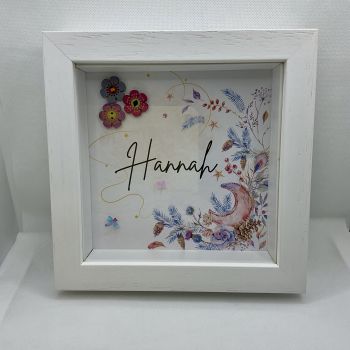 Personalised Christmas Shadow Box Frame &ndash; Holiday Decor Gift