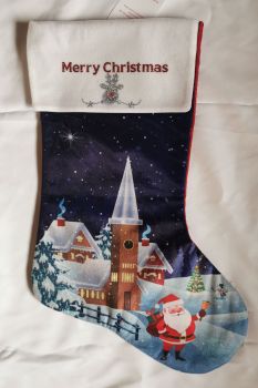 Christmas scene stocking
&nbsp;