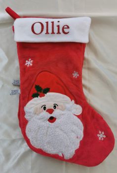 Fur personalised Santa stocking