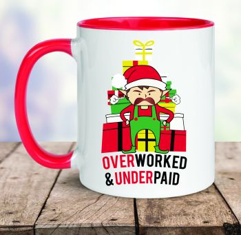 &nbsp;
&nbsp;







Perfect for anyone who feels like they&rsquo;re running Santa&rsquo;s entire workshop by themselves, this &ldquo;Overworked &amp; Underpaid&rdquo; elf mug captures peak December chaos. With an angry little elf buried in presents, it&rsquo;s the ideal gift for stressed coworkers, exhausted parents, or anyone powering through Christmas on caffeine and sheer willpower.




&nbsp;

&nbsp;



