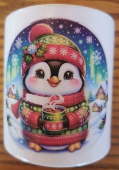 Penguin ceramic moneybox