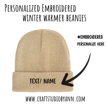 This high-quality beanie offers extra warmth in winter while letting you show off your name, initials, or logo in beautiful custom embroidery.&nbsp;