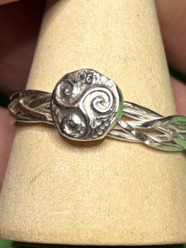 All of our silver rings are made with 100% recycled silver. We even recycle our own scrap silver when we can!&nbsp;