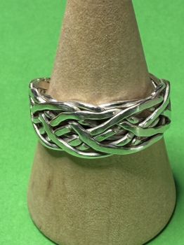 All of our silver rings are made with 100% recycled silver. We even recycle our own scrap silver when we can!&nbsp;