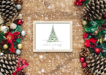 A bespoke A3 family name print on premium silk card &mdash; a timeless, personalised gift for any home or occasion.