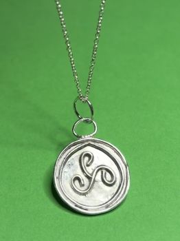 We create with recycled silver or silver clay. We use copper clay of copper that has been recycled into wire or sheet metal. Any coins that we use have been circulated but are in good condition. We use different materials, but all are recycled.&nbsp;