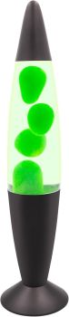 16-inch retro lava lamp with green wax and black base
 providing relaxing ambient lighting.
 Includes bulb and is mains powered.
&nbsp;