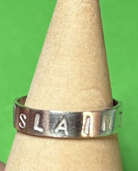 All of our silver rings are made with 100% recycled silver. We even recycle our own scrap silver when we can!&nbsp;