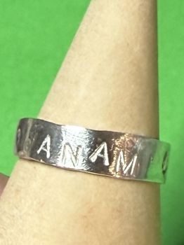 All of our silver rings are made with 100% recycled silver. We even recycle our own scrap silver when we can!&nbsp;