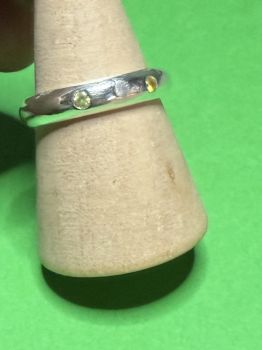 All of our silver rings are made with 100% recycled silver. We even recycle our own scrap silver when we can!&nbsp;