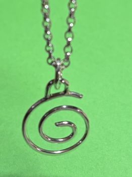 Silver pendants with Celtic spiral
Necklaces are made to order, depending on length chosen.&nbsp;
I create with recycled silver. I use copper that has been recycled into wire or sheet metal. Any coins that I use have been circulated but are in good condition. I use different materials, but all are recycled.&nbsp;