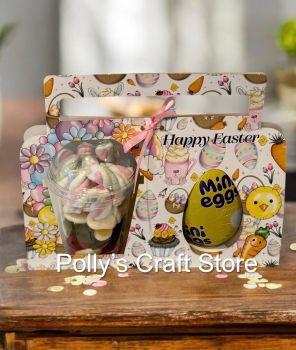 Personalised Easter Egg &amp; Cup Holder
Comes complete with an Easter Egg (97g) and a 12oz cup filled with assorted sweets, personalised with a name
